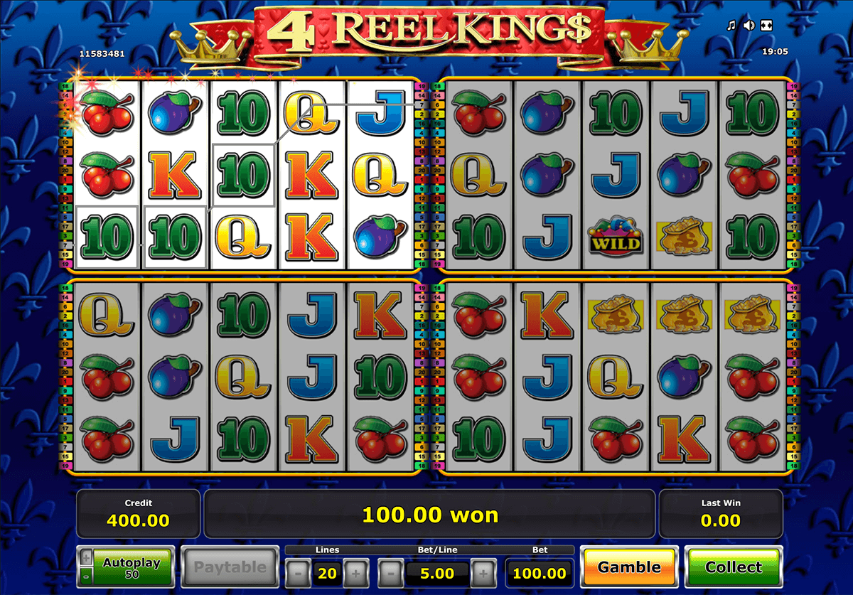4 reel kings novomatic slot machine 