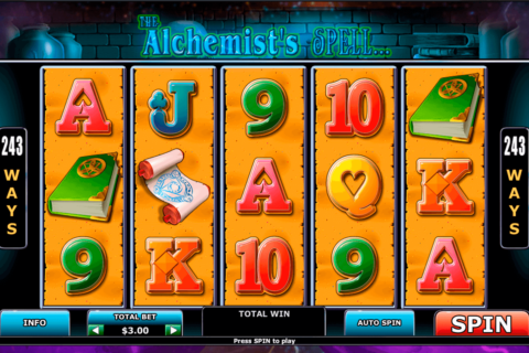 alchemists spell playtech slot machine 