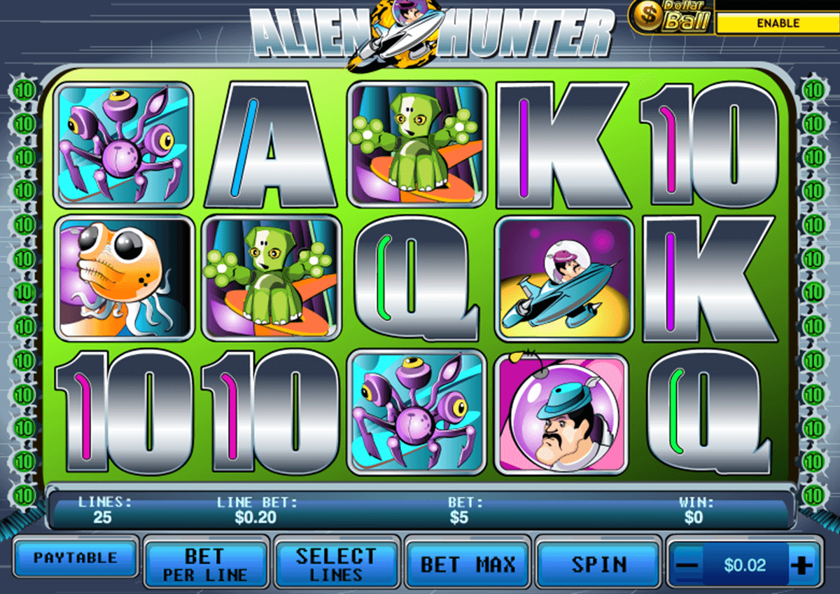 alien hunter playtech slot machine 