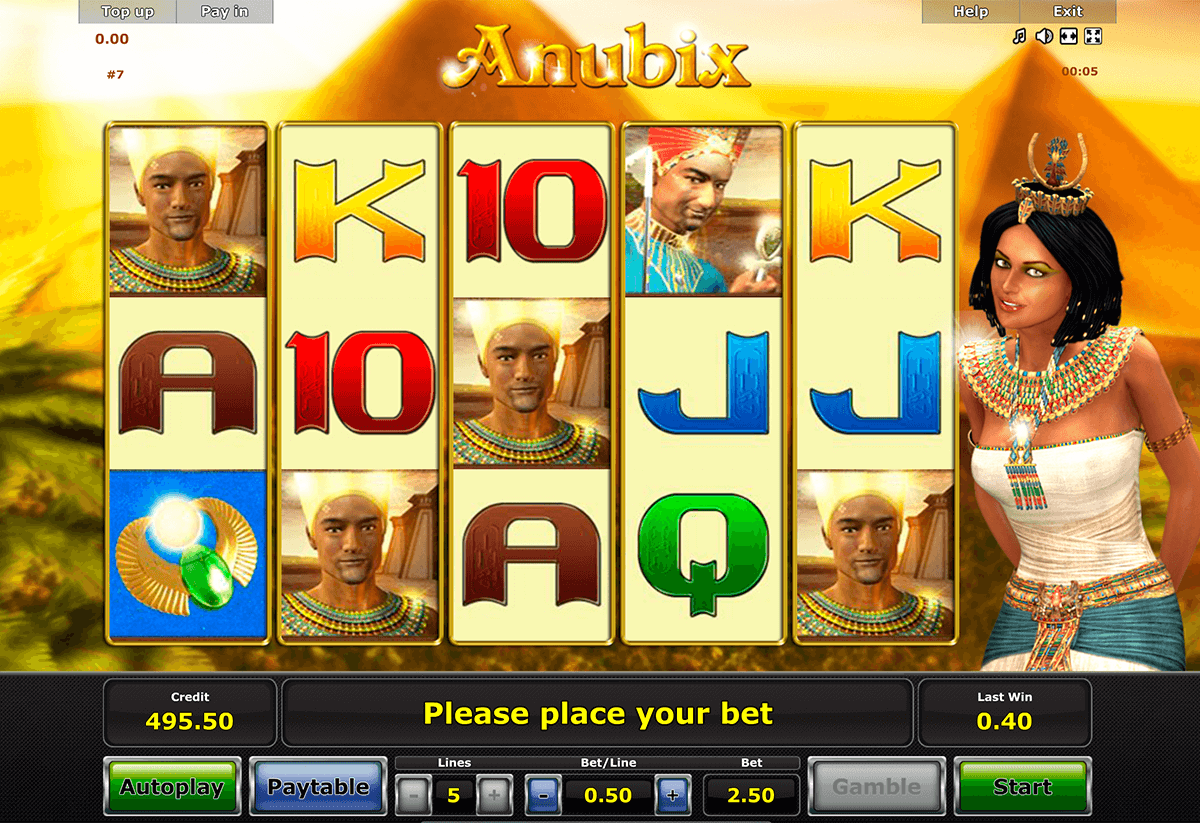 anubix novomatic slot machine 