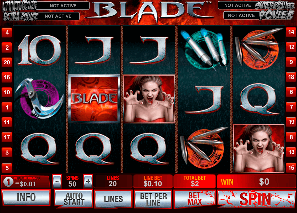 blade playtech slot machine 