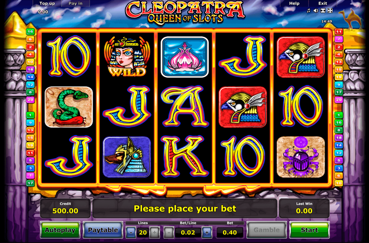 cleopatra novomatic slot machine 