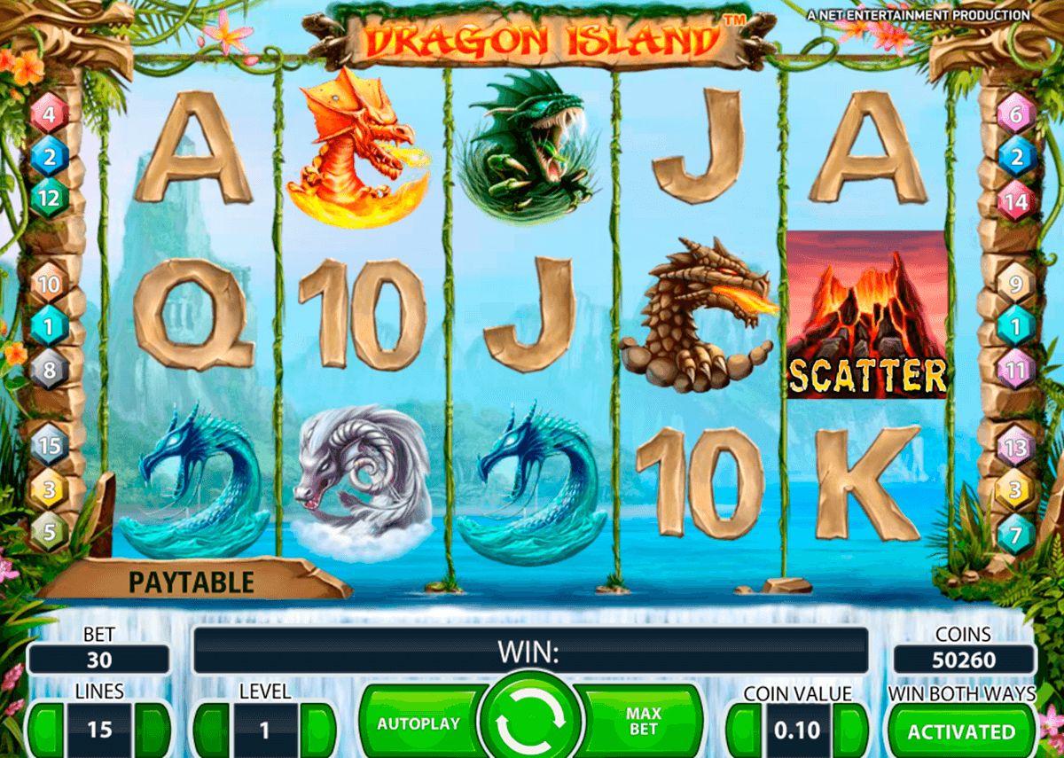dragon island netent slot machine 