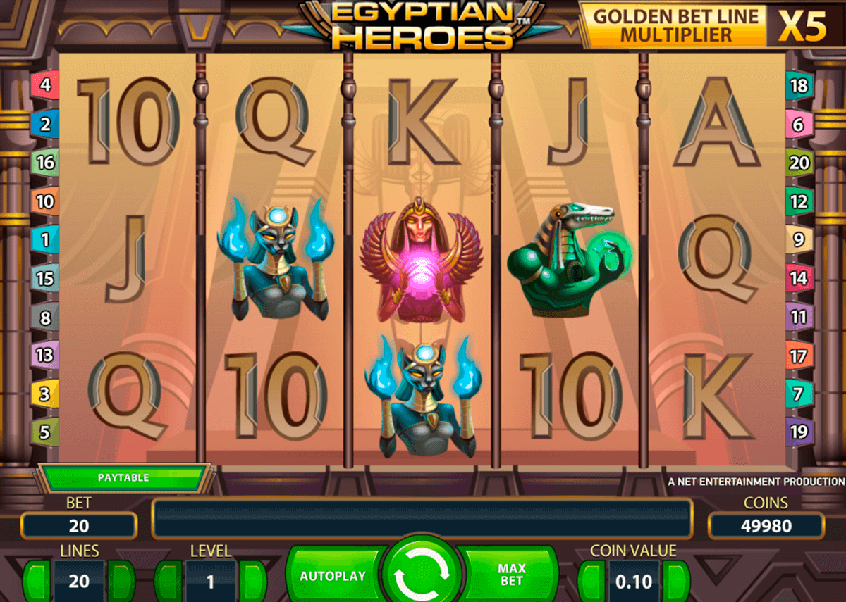 egyptian heroes netent slot machine 