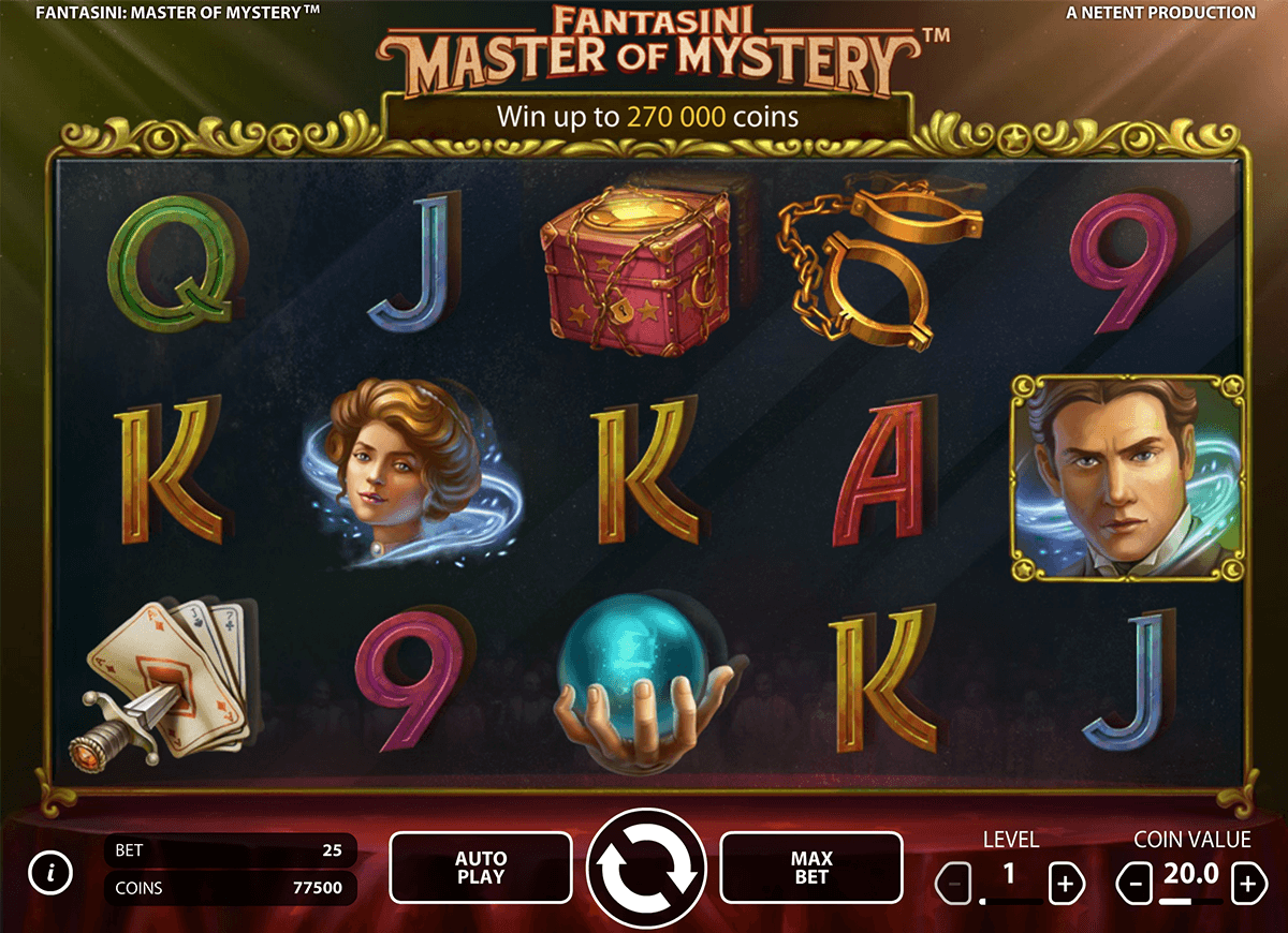 fantasini master of mystery netent slot machine 