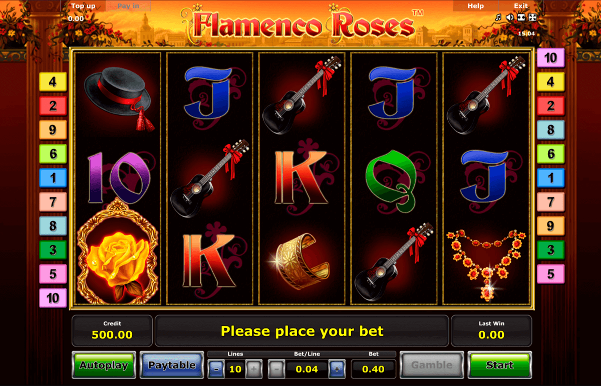 flamenco roses novomatic slot machine 