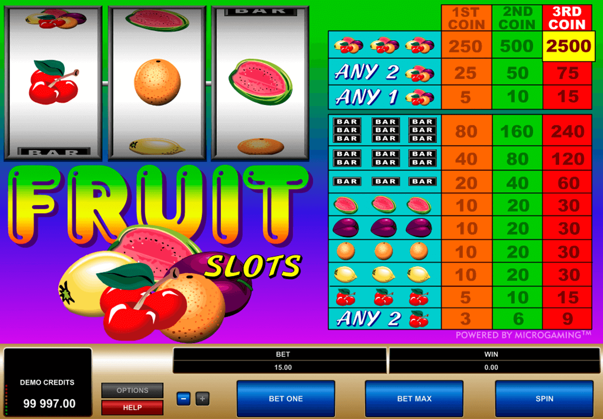 fruit slots microgaming slot machine 