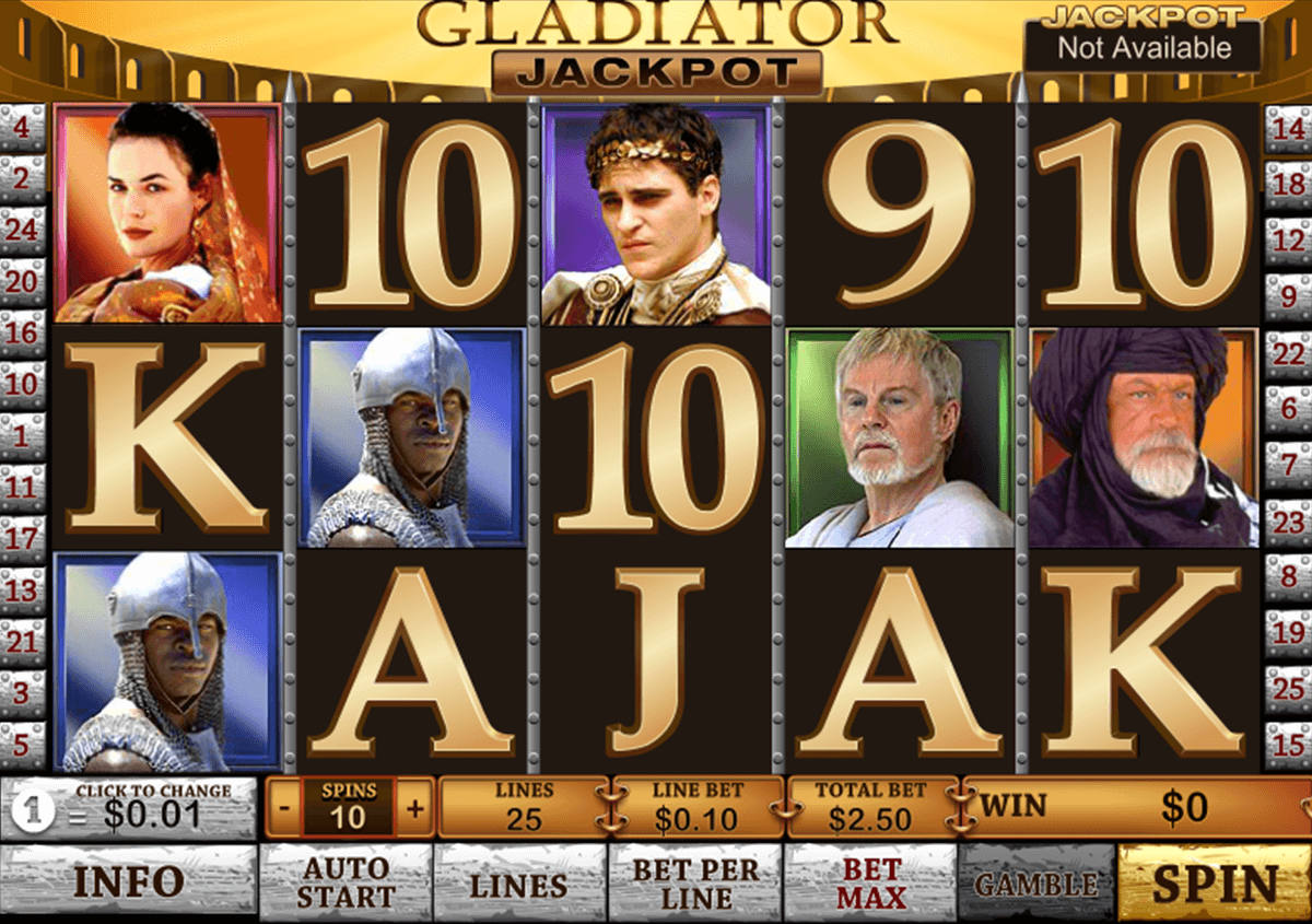 gladiator jackpot playtech slot machine 