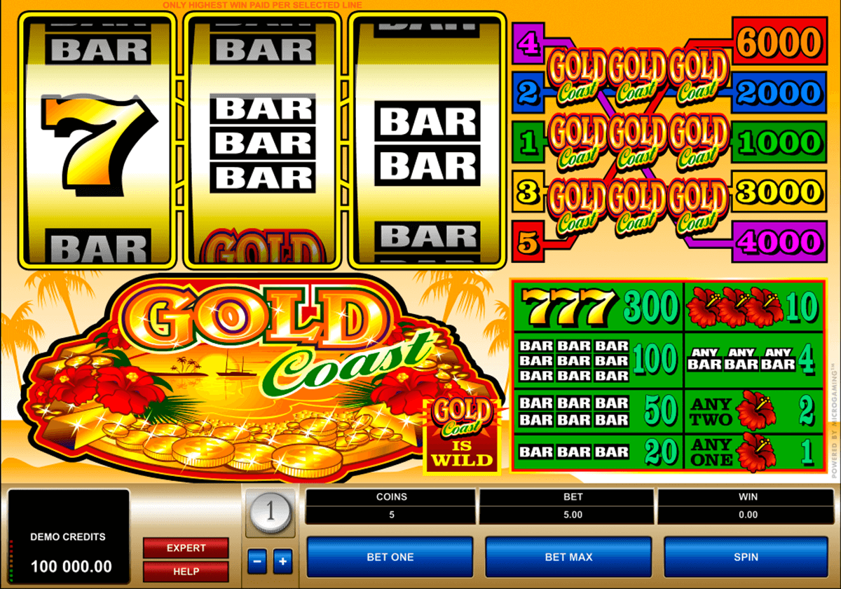 gold coast microgaming slot machine 