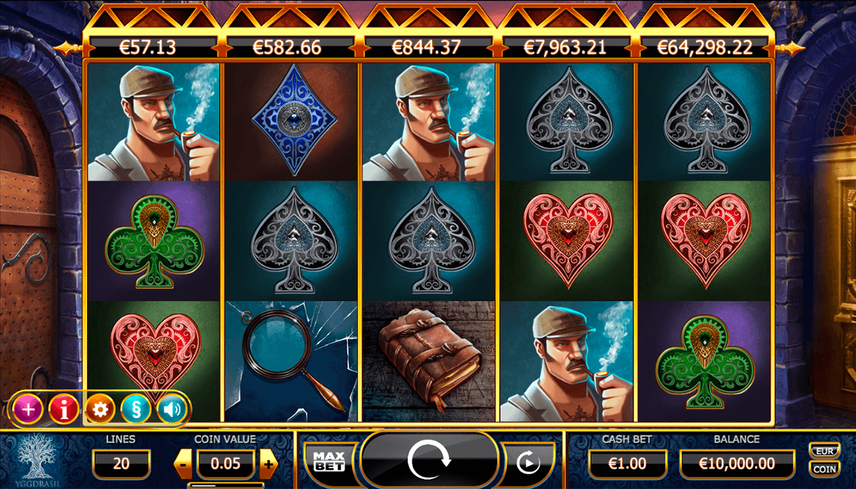 holmes and the stolen stones slot machine 