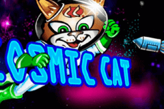logo cosmic cat microgaming slot online 