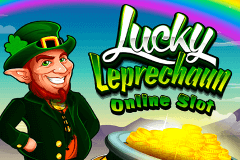 logo lucky leprechaun microgaming slot online 
