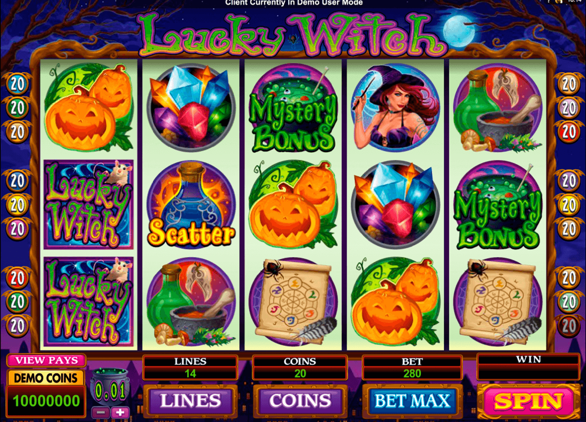 lucky witch microgaming slot machine 