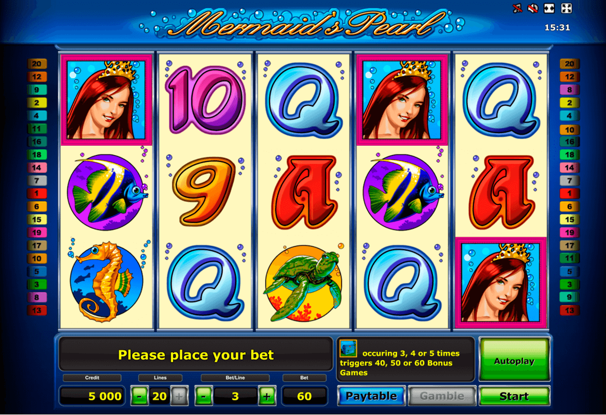 mermaids pearl deluxe novomatic slot machine 