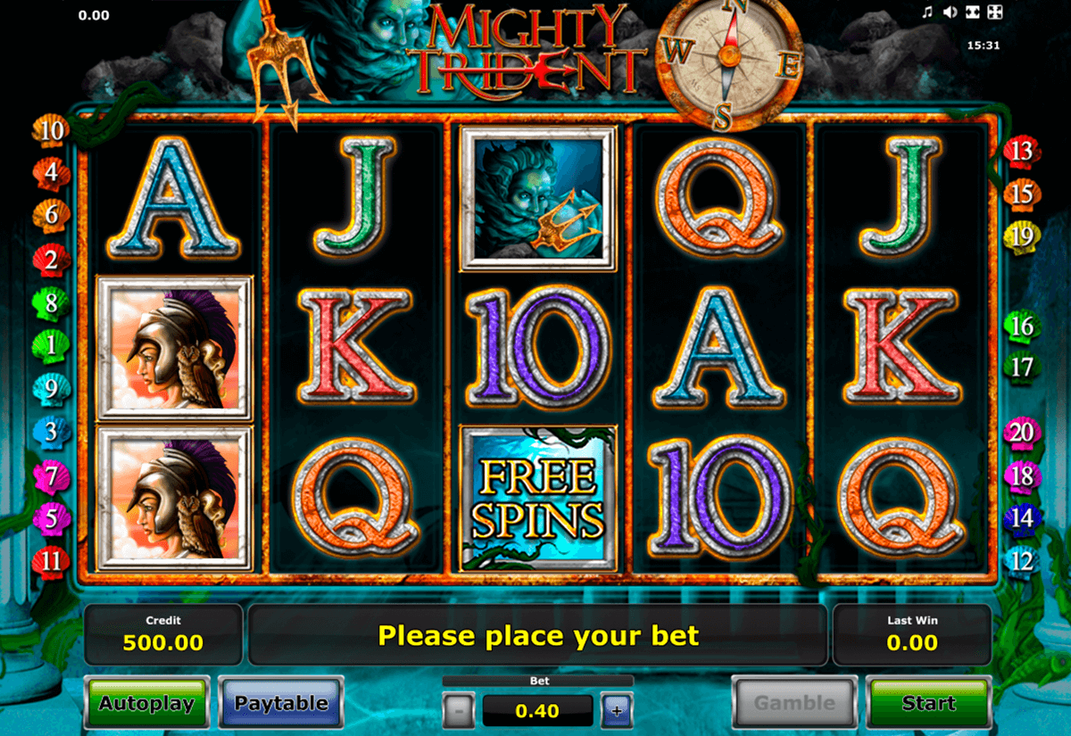 mighty trident novomatic slot machine 