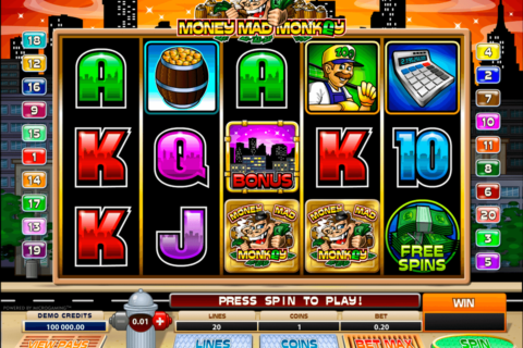 money mad monkey microgaming slot machine 