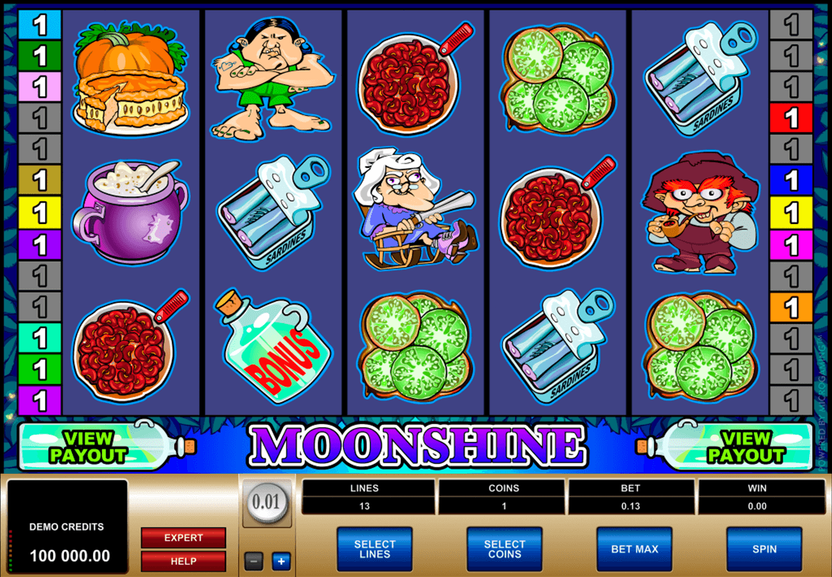 moonshine microgaming slot machine 