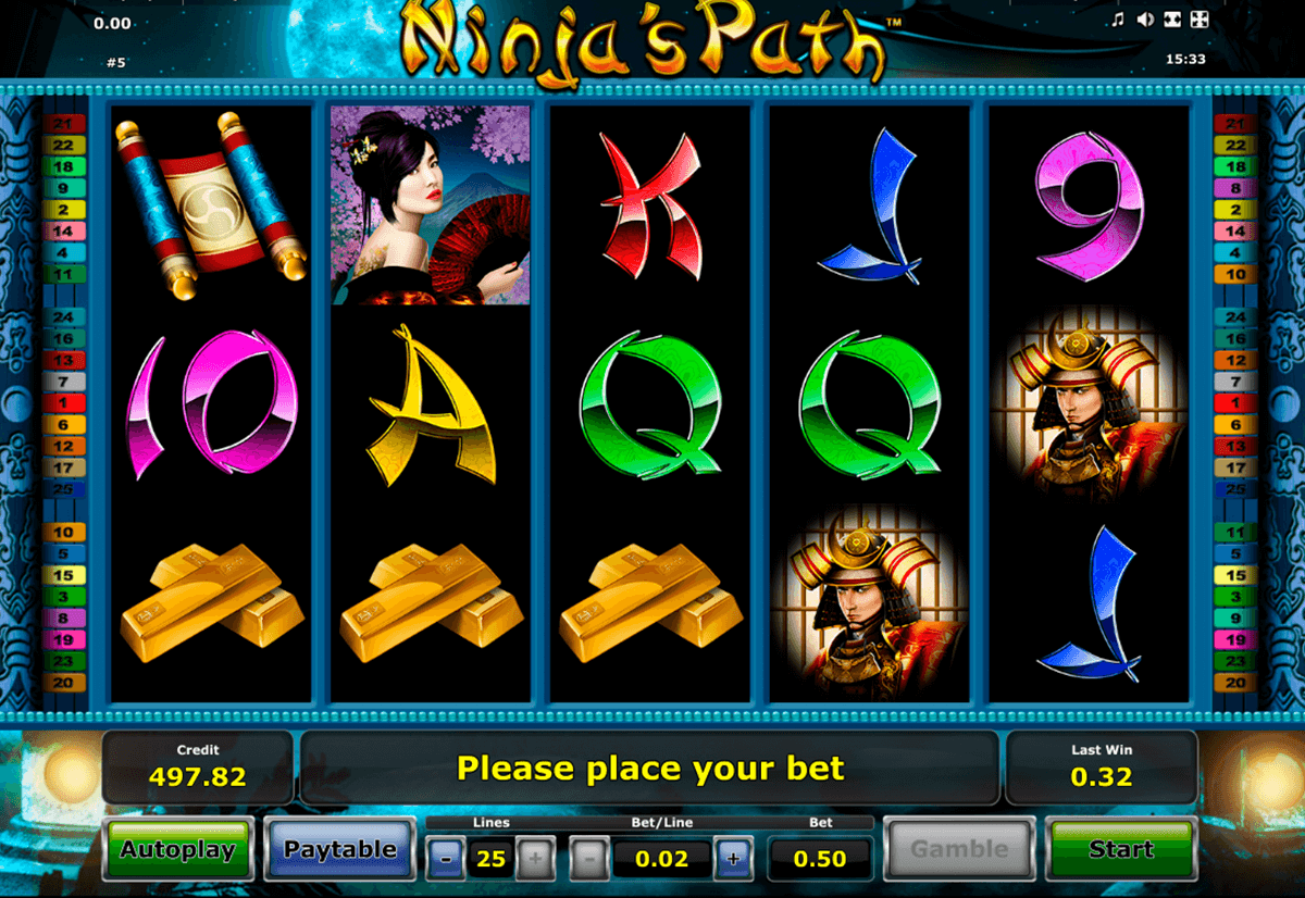 ninjas path novomatic slot machine 