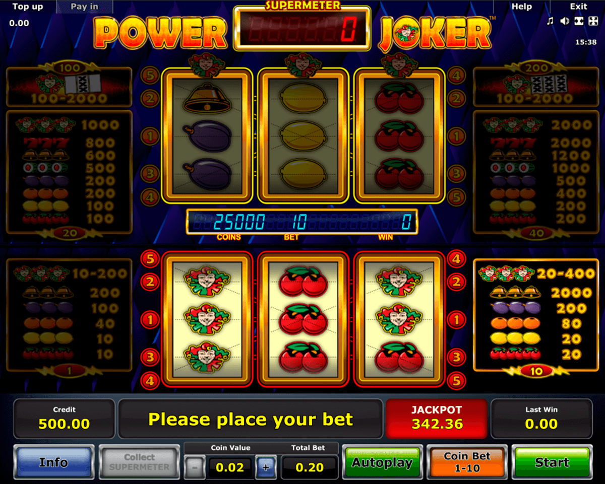 power joker novomatic slot machine 