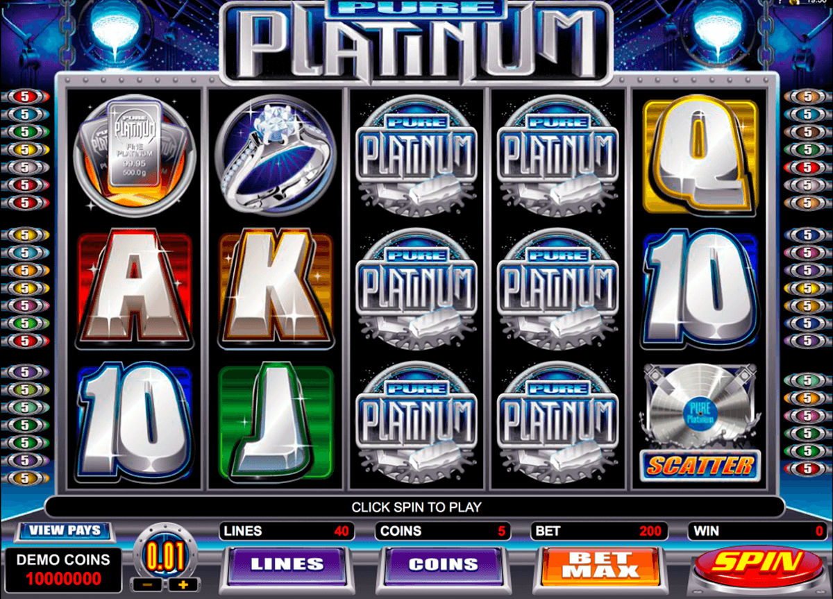 pure platinum microgaming slot machine 