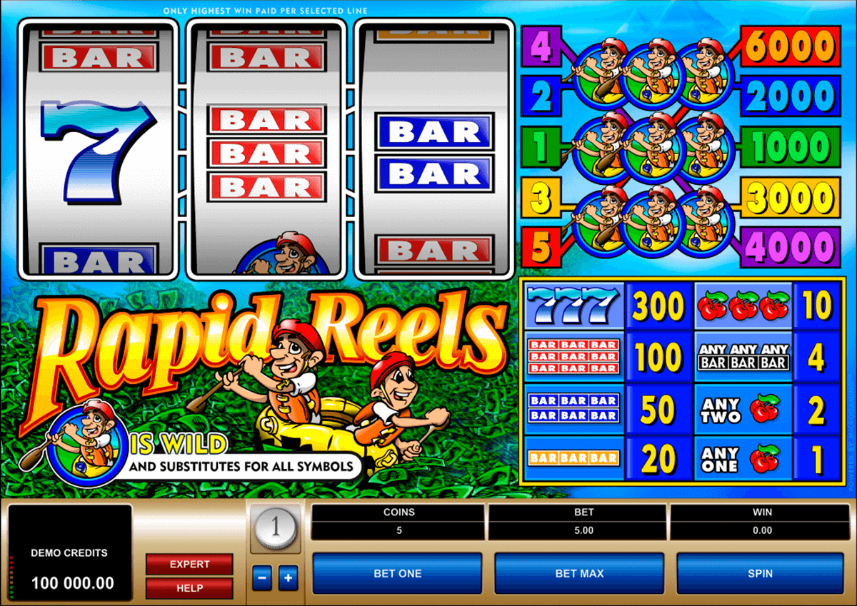 rapid reels microgaming slot machine 