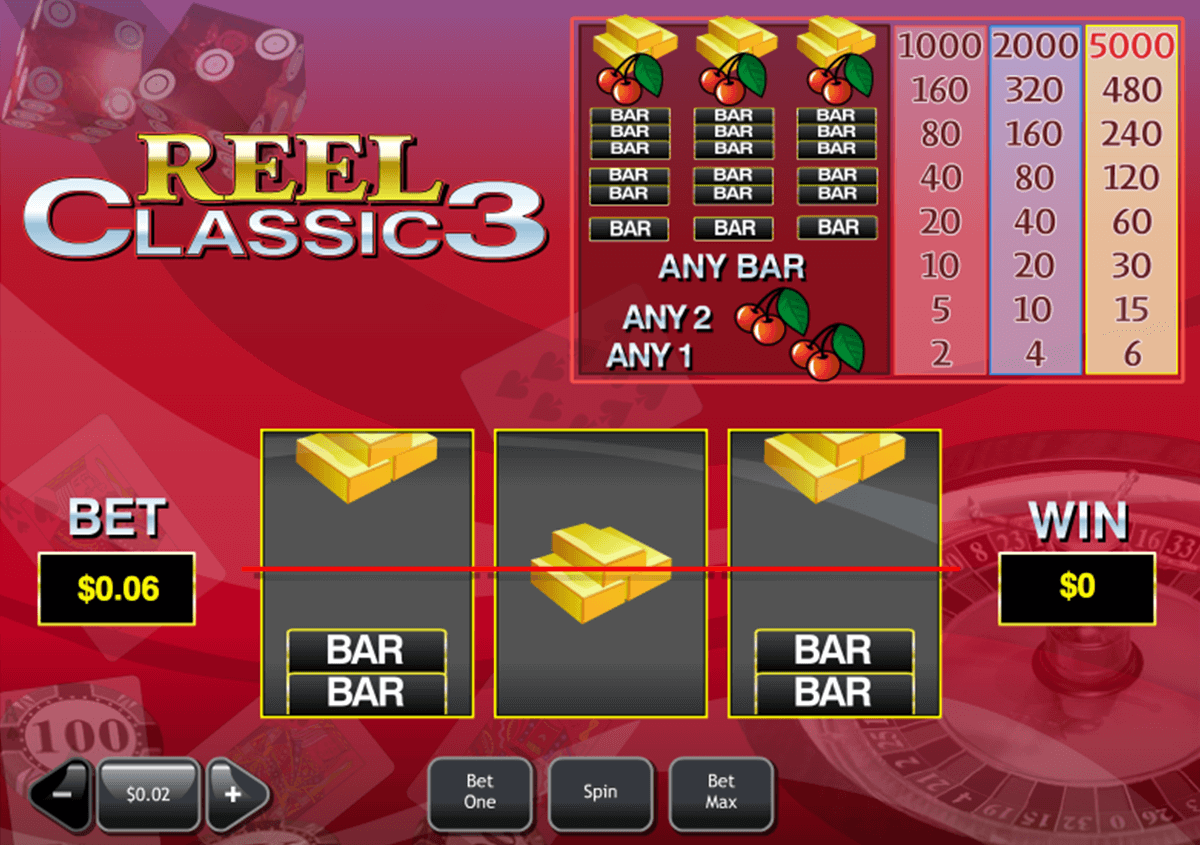 reel classic 3 playtech slot machine 