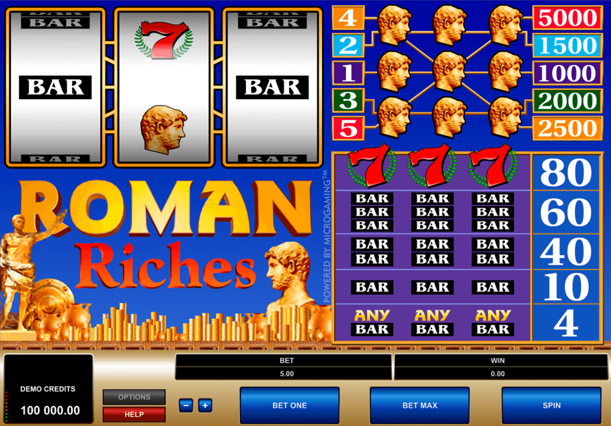 roman riches microgaming slot machine 