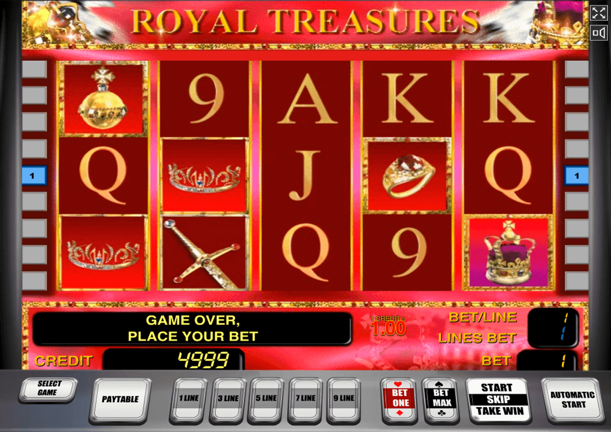 royal treasures novomatic slot machine 
