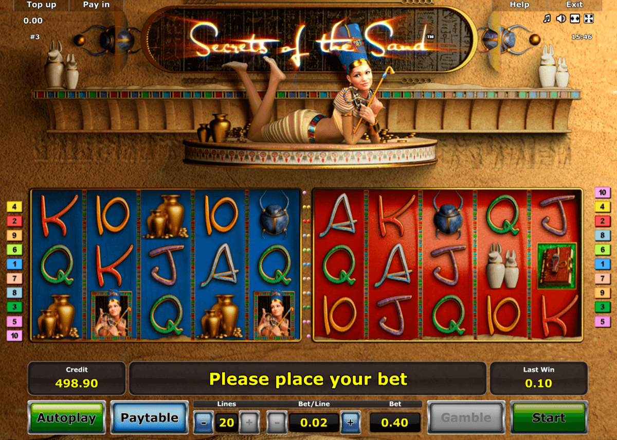 secrets of the sand novomatic slot machine 