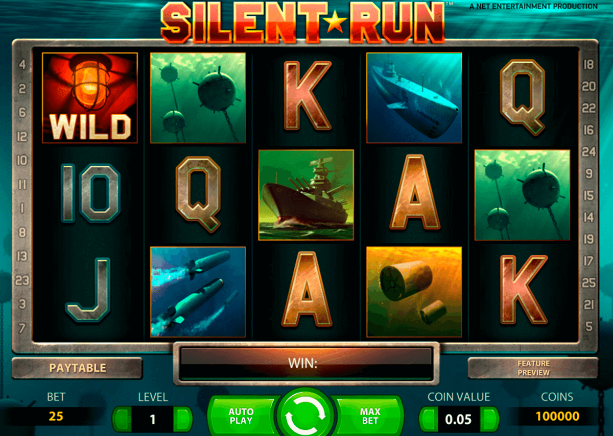 silent run netent slot machine 