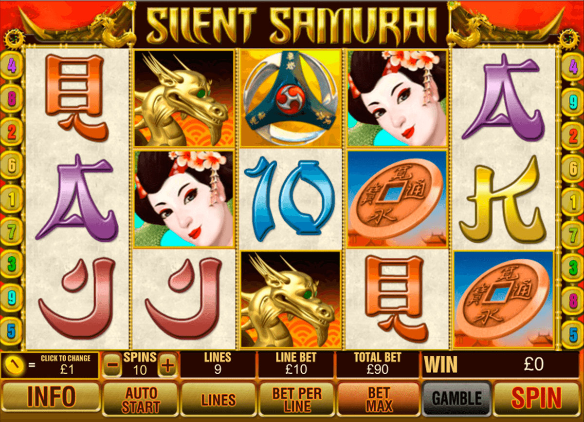 silent samurai playtech slot machine 
