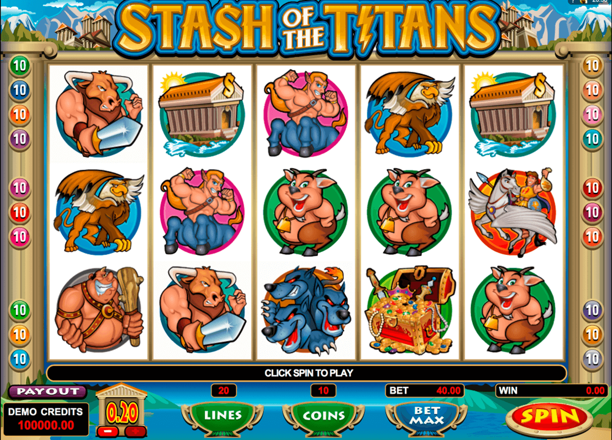 stash of the titans microgaming slot machine 