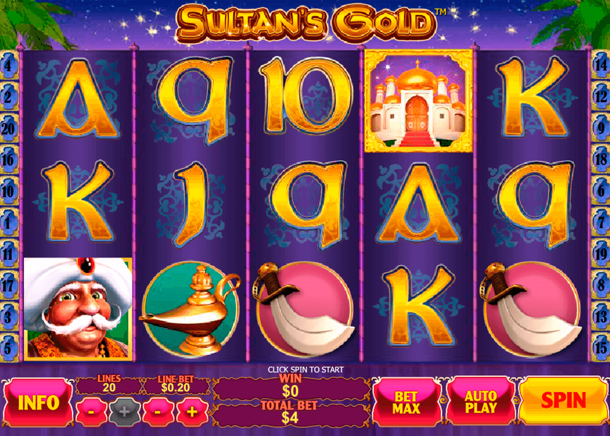 sultans gold playtech slot machine 