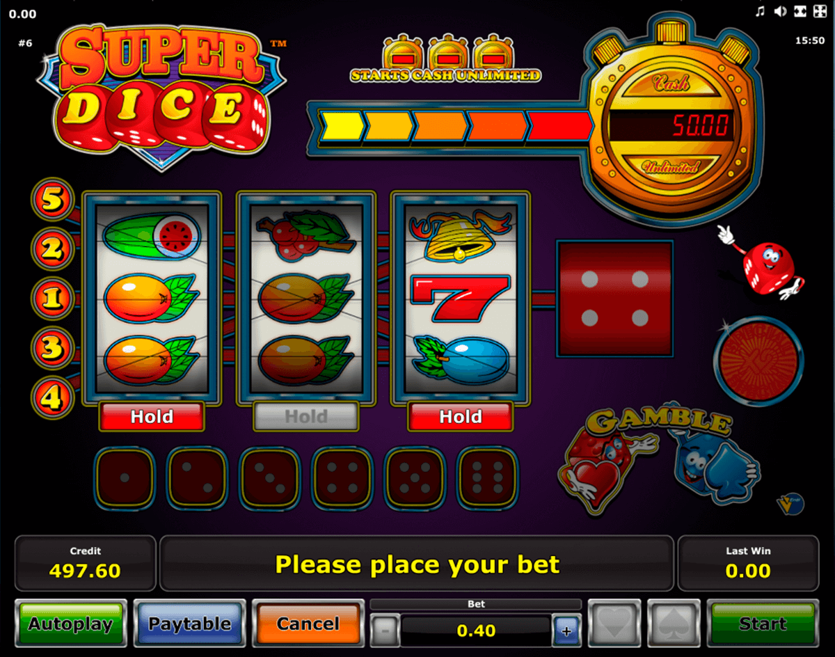 super dice novomatic slot machine 