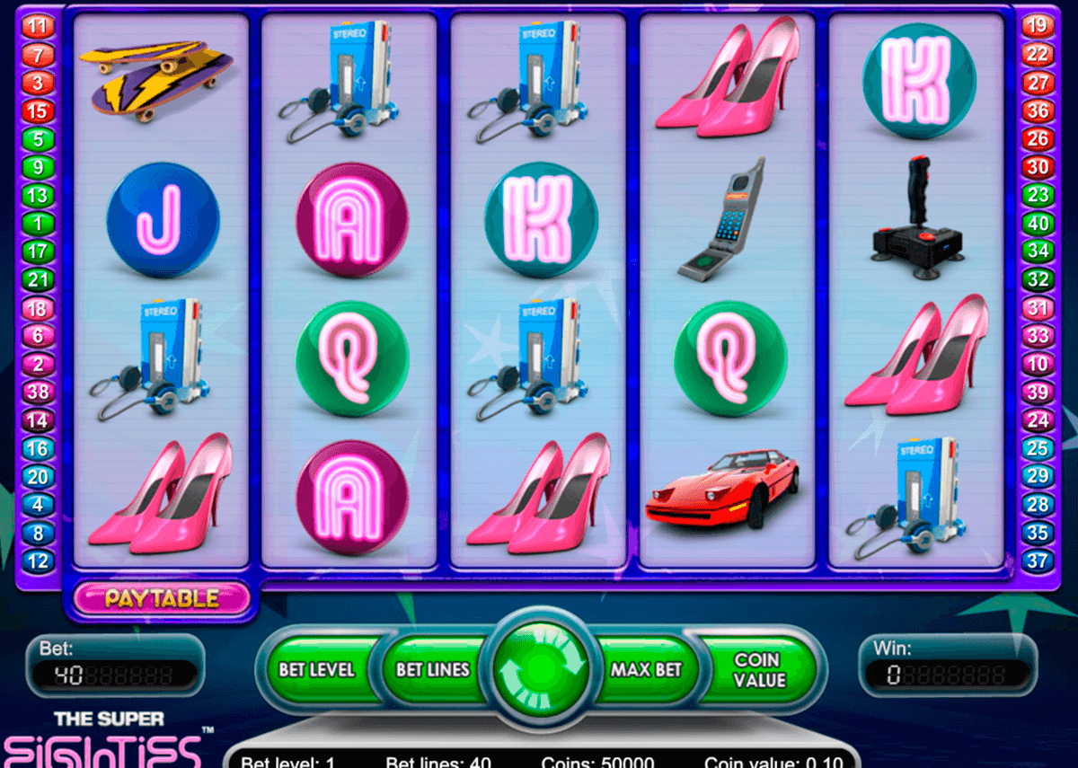 super eighties netent slot machine 
