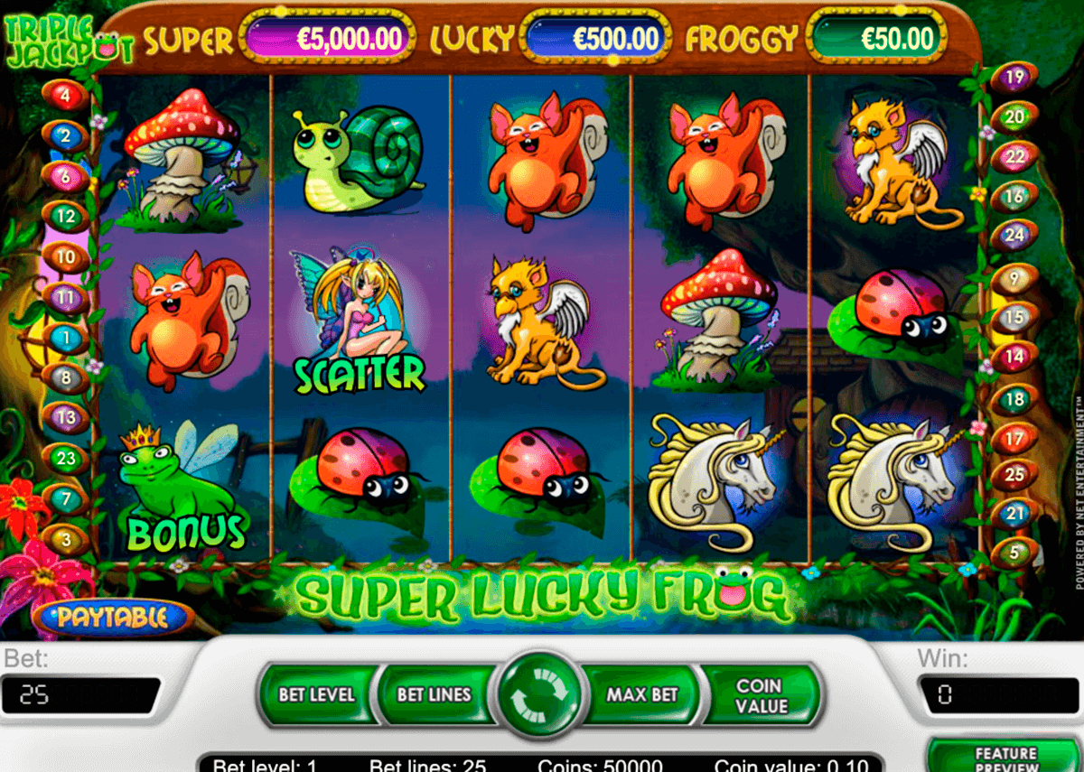 super lucky frog netent slot machine 