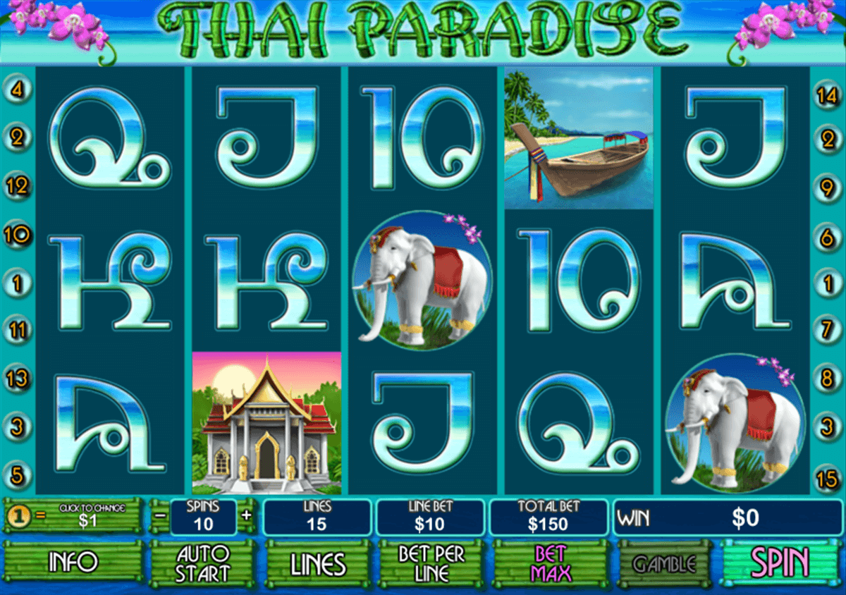 thai paradise playtech slot machine 