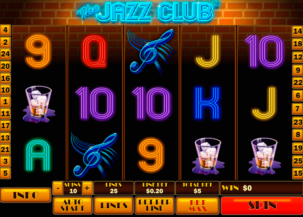 the jazz club playtech slot machine 