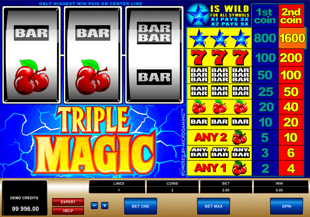 triple magic microgaming slot machine 