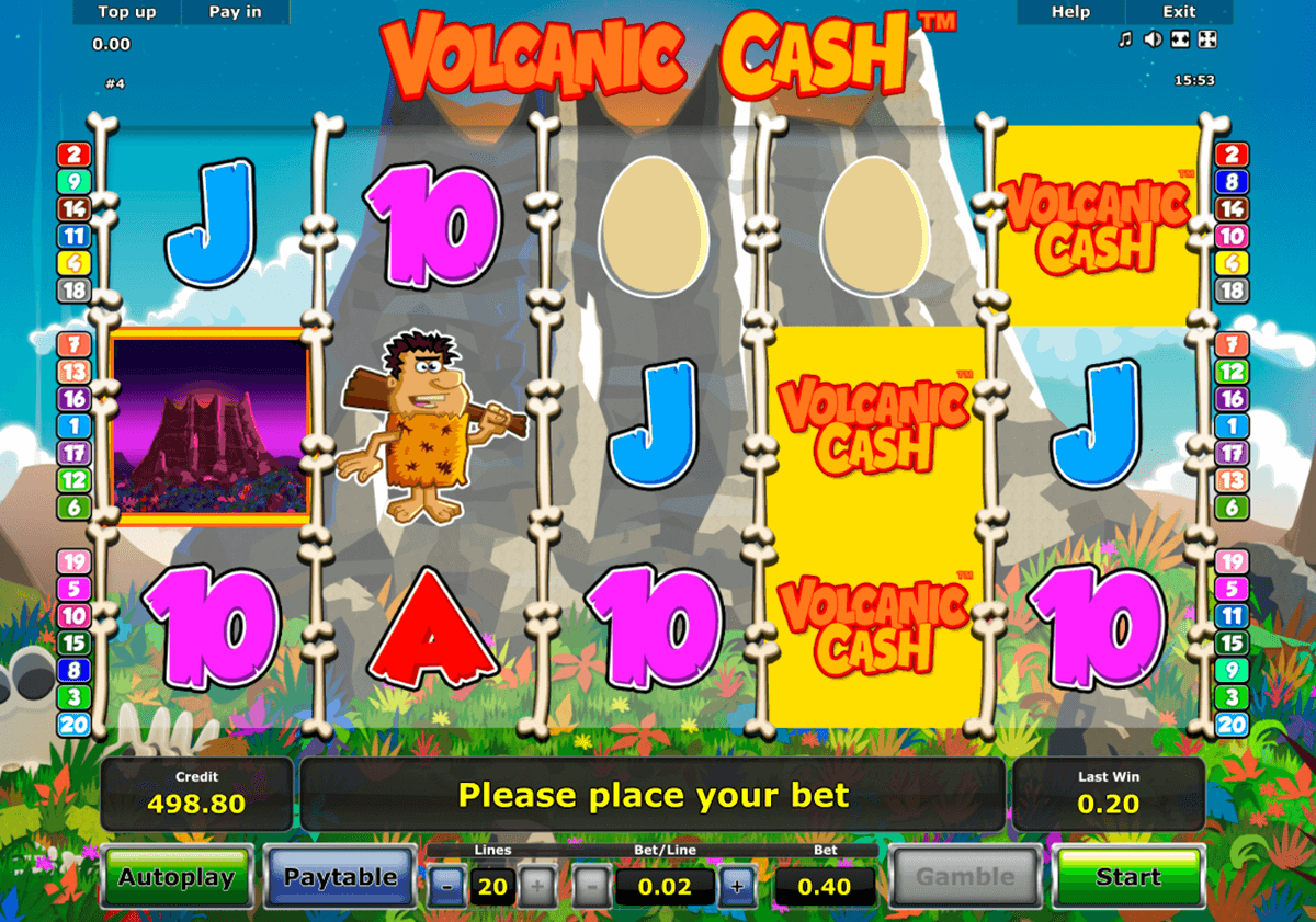 volcanic cash novomatic slot machine 