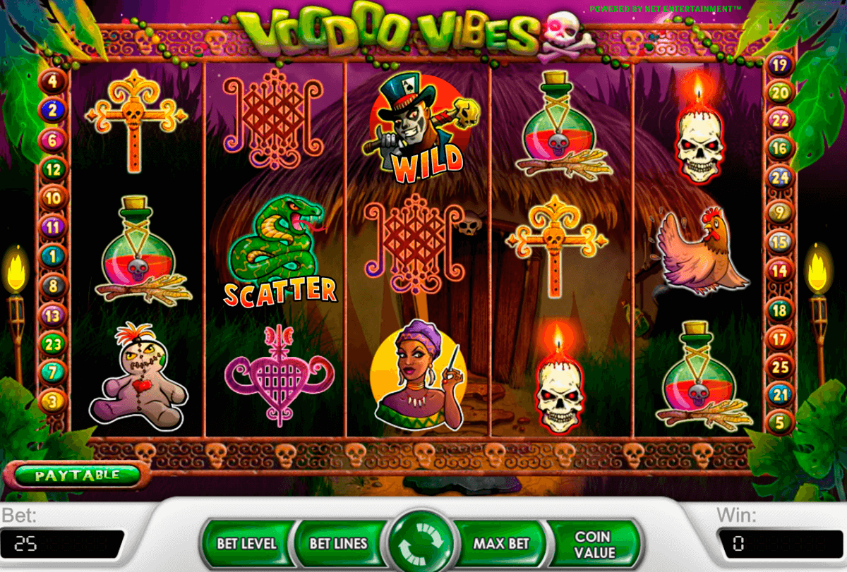 voodoo vibes netent slot machine 
