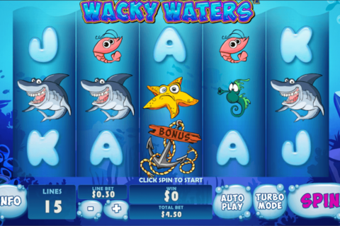 wacky waters playtech slot machine 