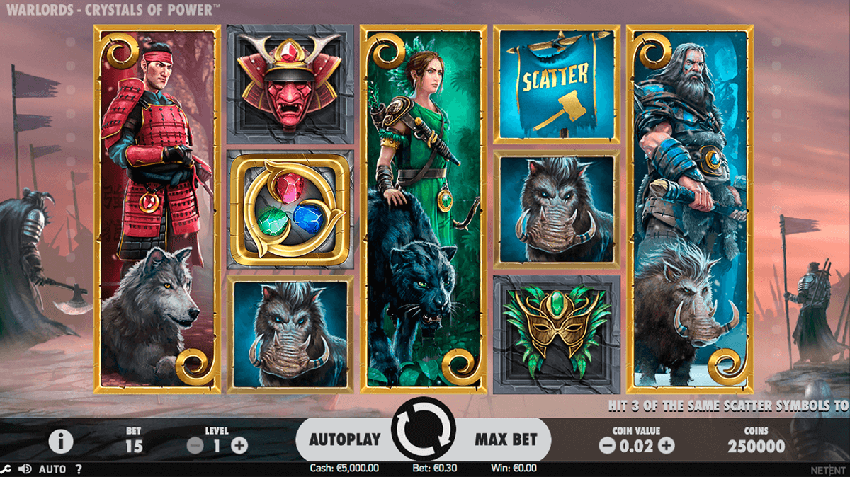 warlords crystals of power netent slot machine 