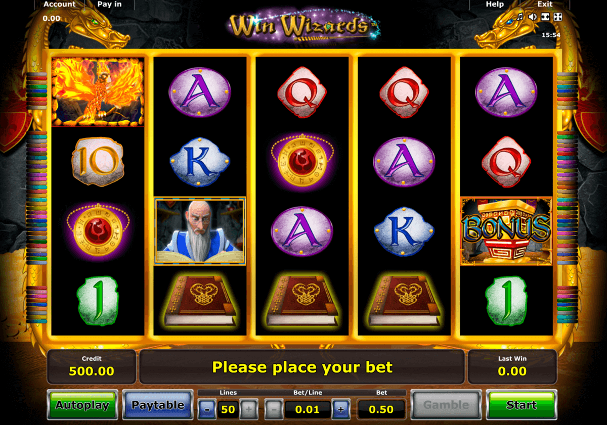 win wizards novomatic slot machine 