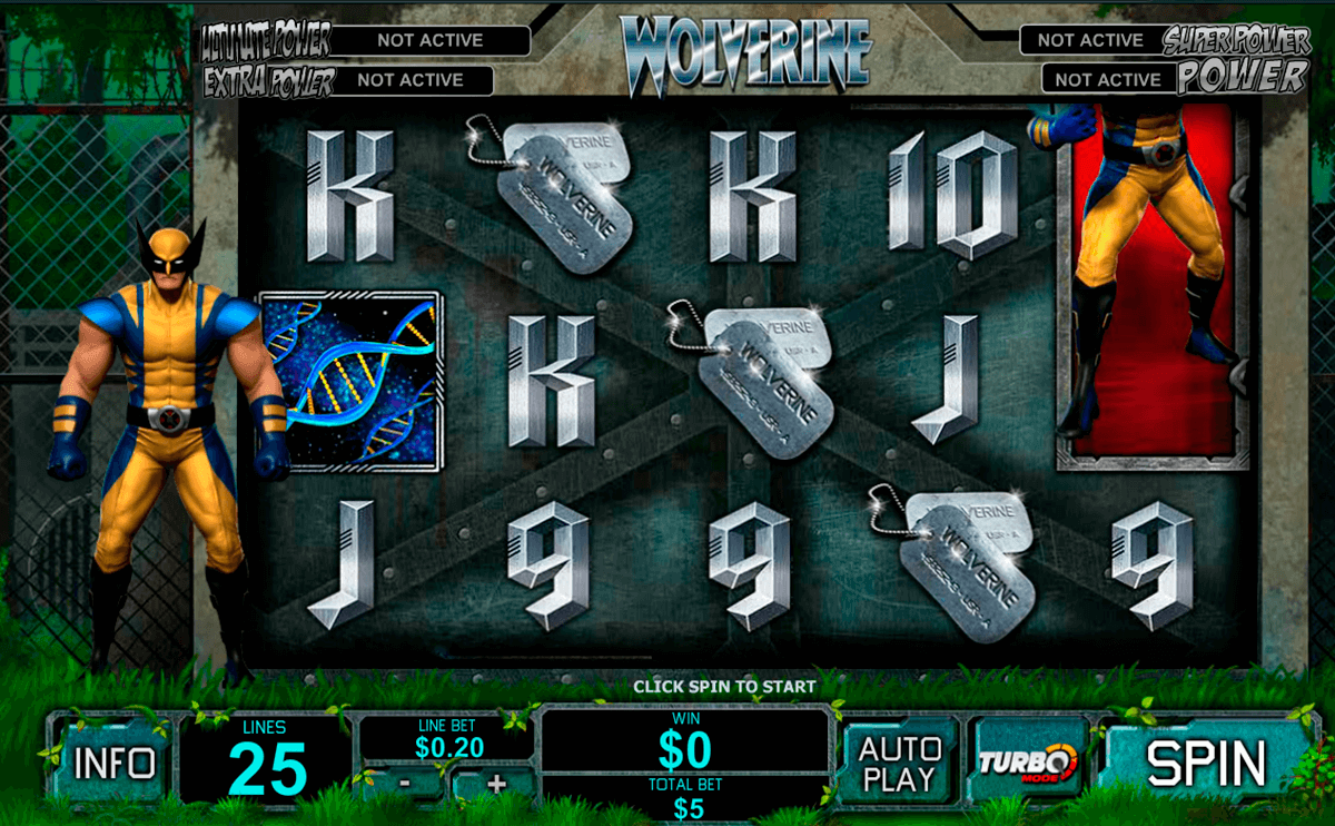 wolverine playtech slot machine 